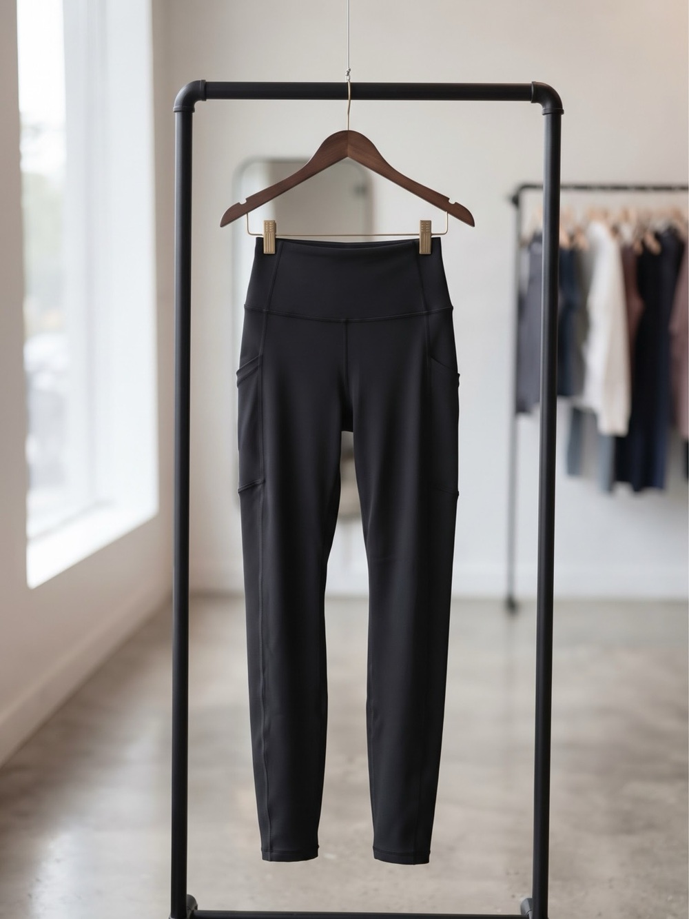 GAIAM Black High-Rise Pocket Leggings 7/8